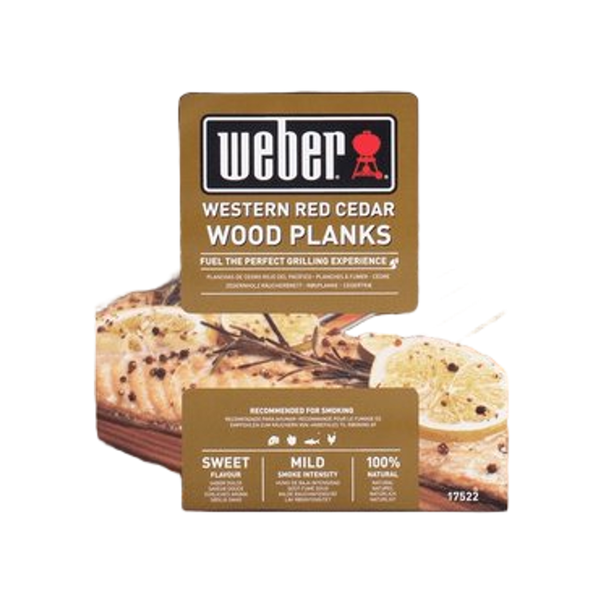 Weber Cederhouten rookplank - klein