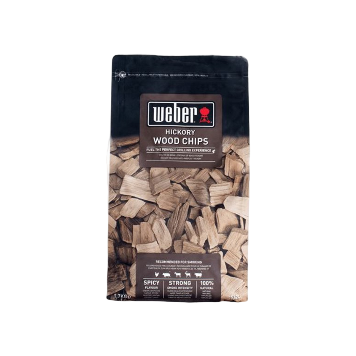 Weber Hickory Wood Chips 0.7 kg for Smoking