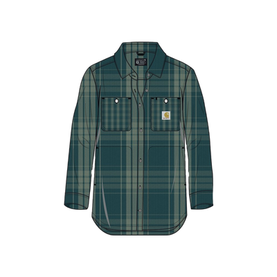 Carhartt TW7136 W Tencel Series LooseFit Twill Plaid Shrt