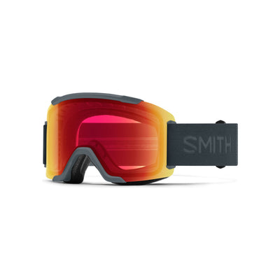 Smith skibril met rode spiegellens en grijze frame voor wintersport