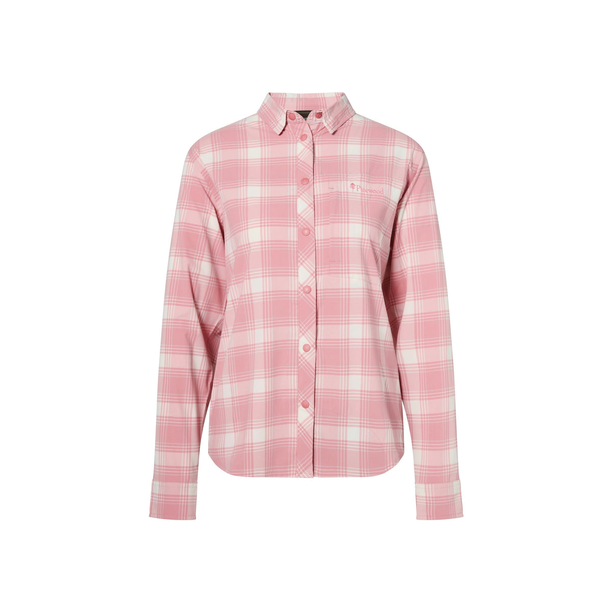 Pinewood Abisko Trekking InsectSafe L/S Shirt W's — L.Pink/White