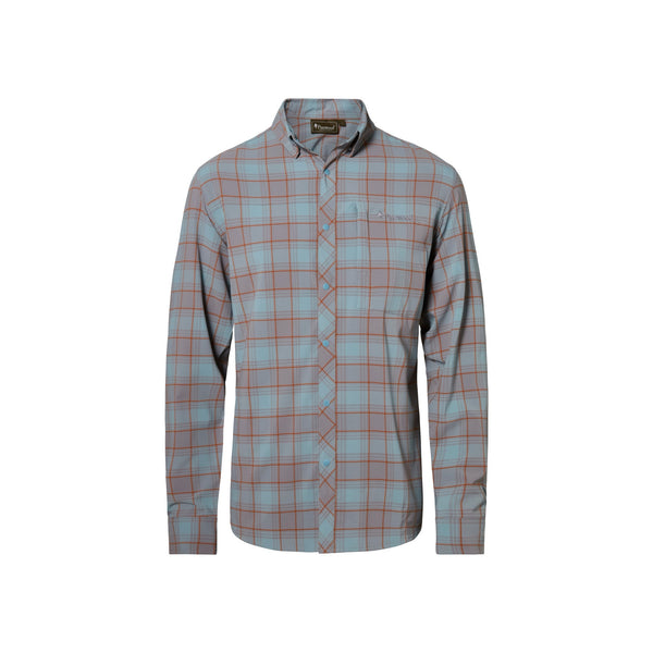 Pinewood Abisko Trekking InsectSafe L/S Shirt M's — Aqua Grey