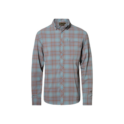 Pinewood Abisko Trekking InsectSafe L/S Shirt M's — Aqua Grey