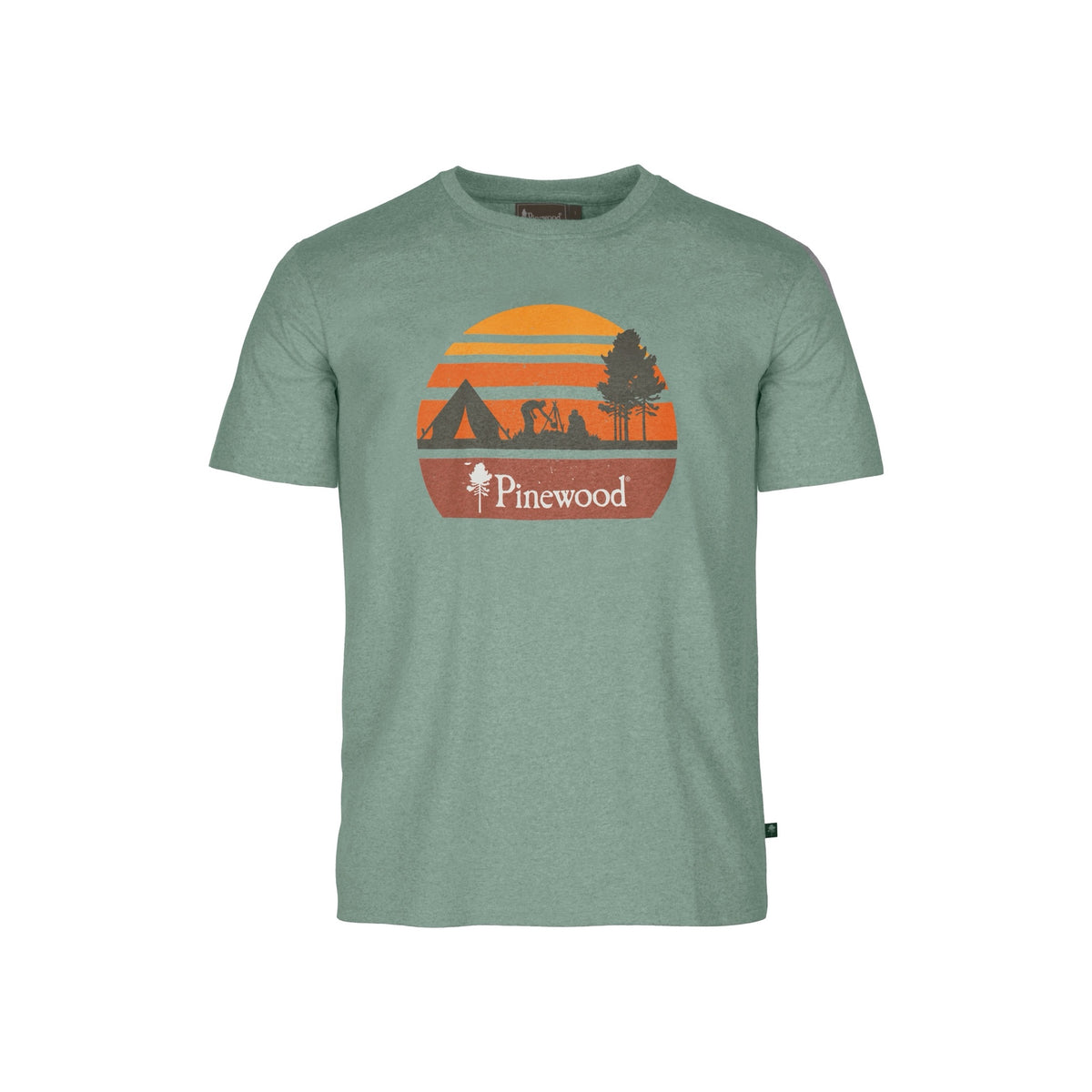 Pinewood Finnveden Recycled Outdoor T-shirt M's — AquaGr.Mel Campsite