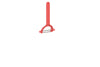 rvs dunschiller chef it 17 cm - coral