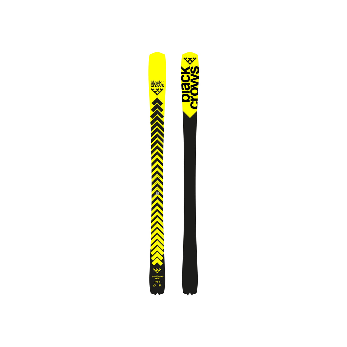 Black Crows Camox Freebird Ski - gele freeride toerski met zwart patroon voor backcountry skiën