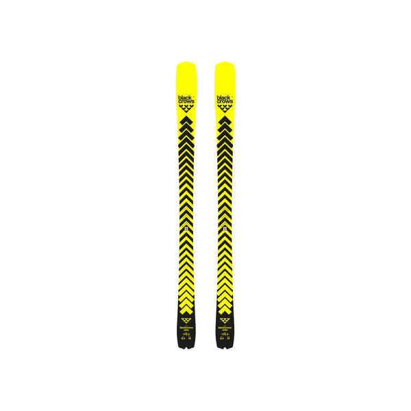Black Crows Camox Freebird all-mountain freeride ski's geel met zwart chevron patroon