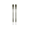 Black Crows Atris skis met zwart-wit visgraatpatroon en olijfgroene bovenkant