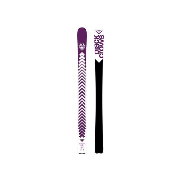 Black Crows Camox Freebird ski's met paarse graphic design en chevron patroon voor freestyle en freeride