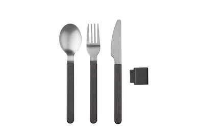 bestekset silueta 3-delig - nordic black