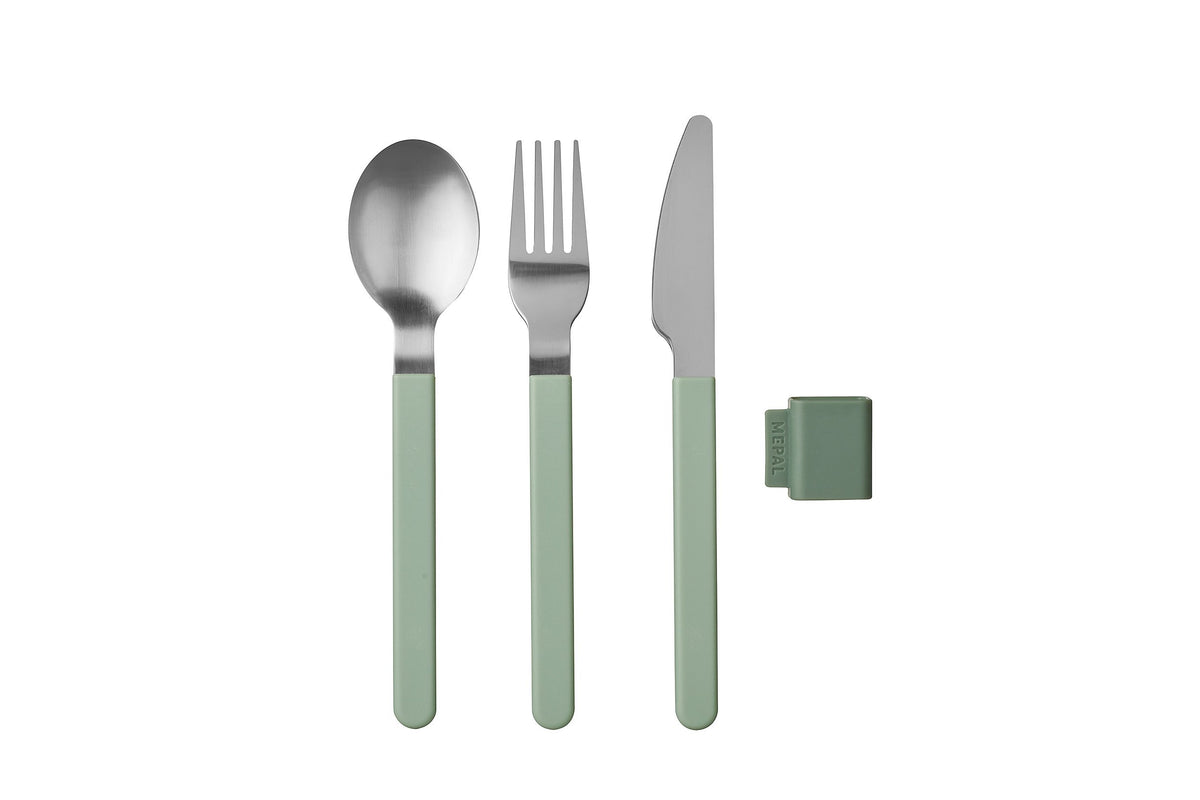 bestekset silueta 3-delig - nordic sage