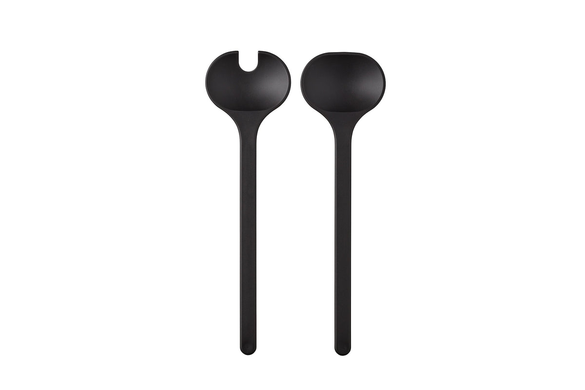 saladebestek silueta 2-delig - nordic black