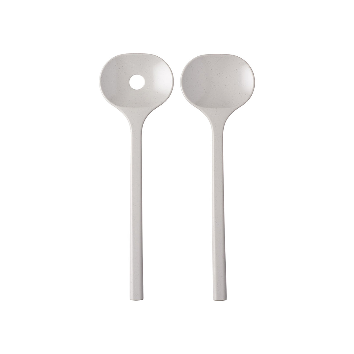 saladebestek bloom 2-delig - pebble white