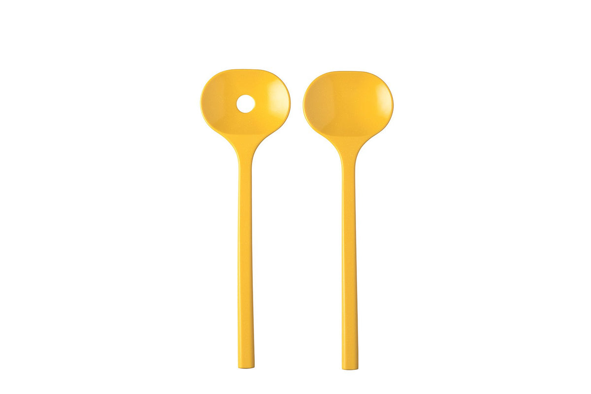Mepal saladebestek bloom 2-delig - pebble yellow