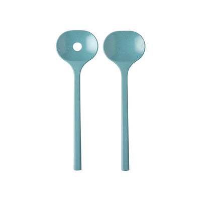 saladebestek bloom 2-delig - pebble green