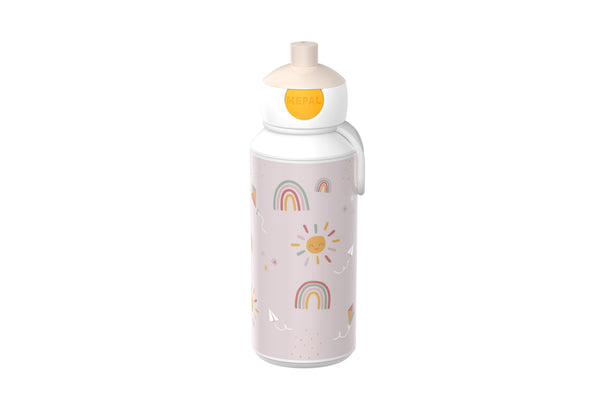 drinkfles pop-up campus 400 ml - sunshine & rainbow