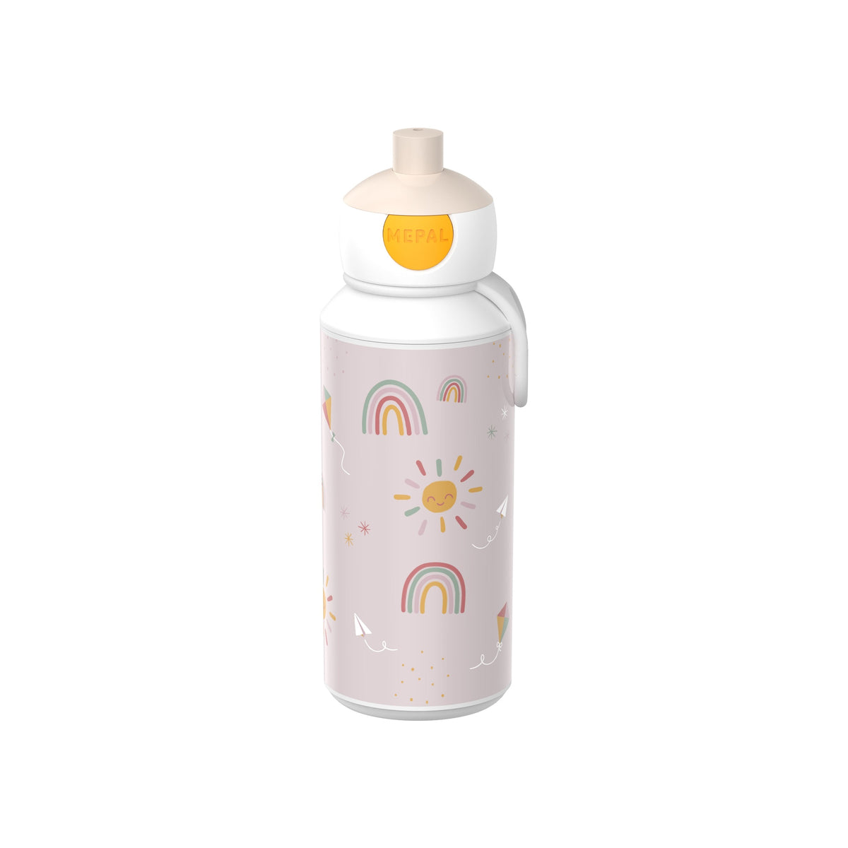 drinkfles pop-up campus 400 ml - sunshine & rainbow