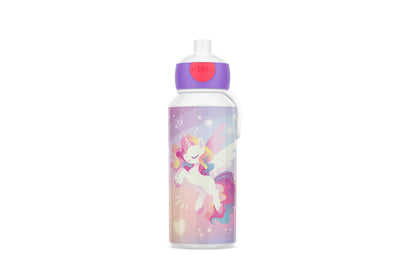 drinkfles pop-up campus 400 ml - unicorn glow