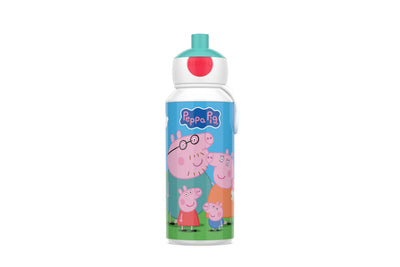 drinkfles pop-up campus 400 ml - peppa pig