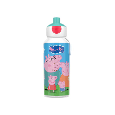 drinkfles pop-up campus 400 ml - peppa pig