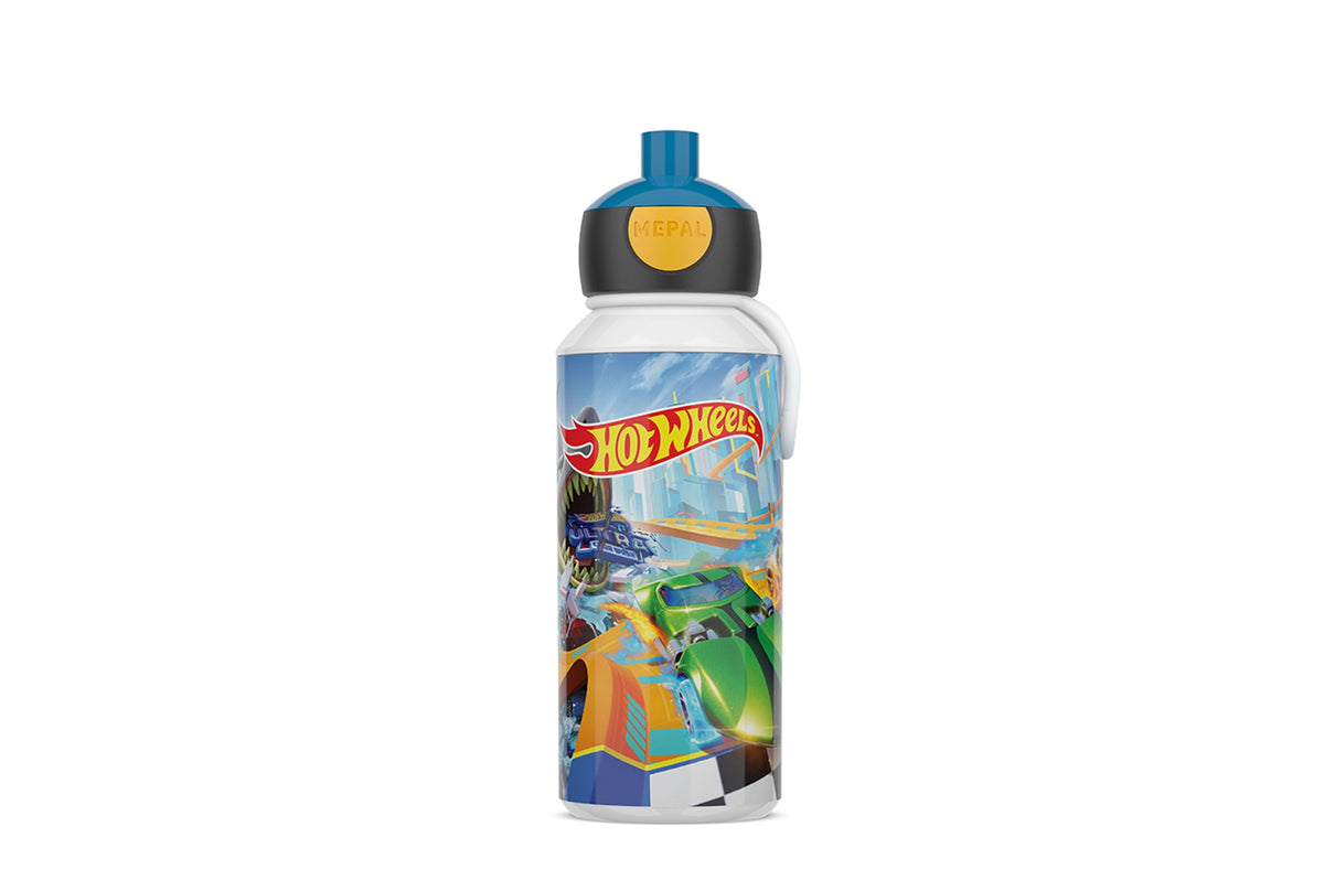 drinkfles pop-up campus 400 ml - hot wheels