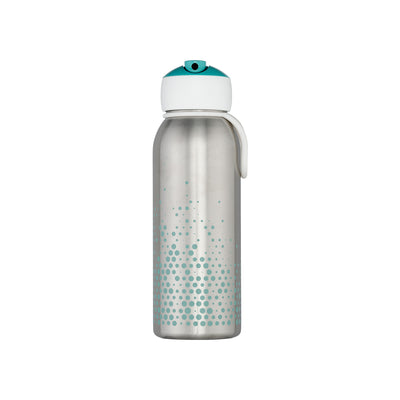 isoleerfles flip-up campus 350 ml - turquoise