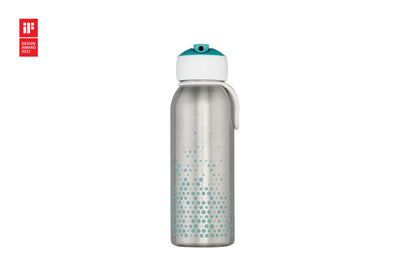 isoleerfles flip-up campus 350 ml - turquoise