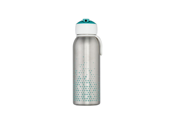 isoleerfles flip-up campus 350 ml - turquoise