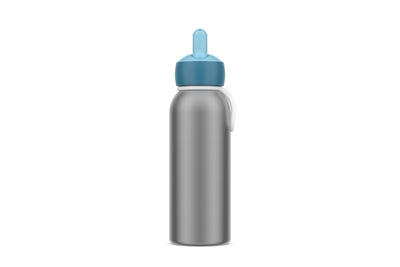 isoleerfles flip-up campus 350 ml - cool blue