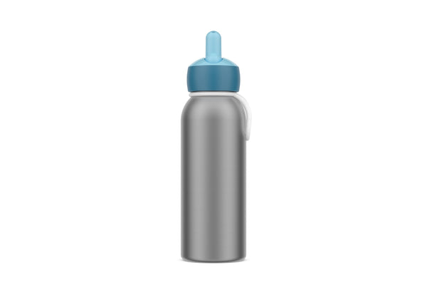 isoleerfles flip-up campus 350 ml - cool blue