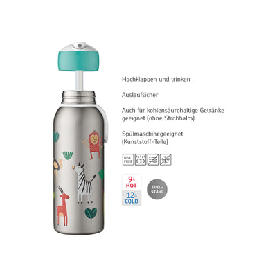 isoleerfles flip-up campus 350 ml - paw patrol