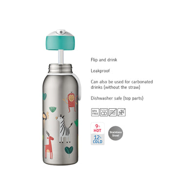 isoleerfles flip-up campus 350 ml - paw patrol