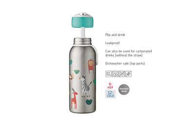 isoleerfles flip-up campus 350 ml - paw patrol