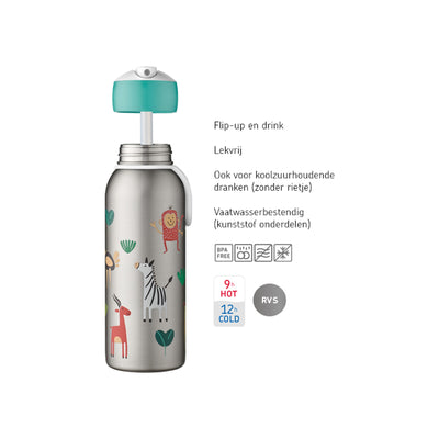 isoleerfles flip-up campus 350 ml - paw patrol
