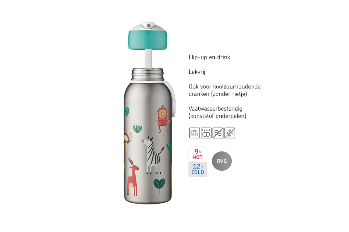 isoleerfles flip-up campus 350 ml - paw patrol