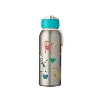 isoleerfles flip-up campus 350 ml - animal friends