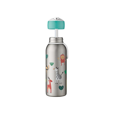 isoleerfles flip-up campus 350 ml - animal friends