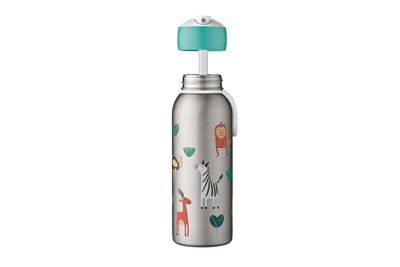 isoleerfles flip-up campus 350 ml - animal friends