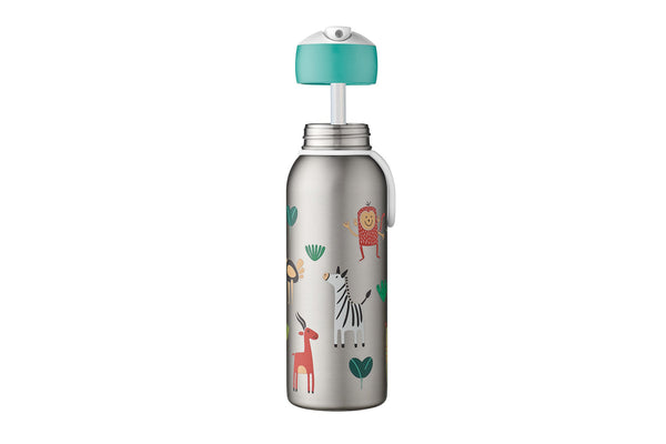 isoleerfles flip-up campus 350 ml - animal friends