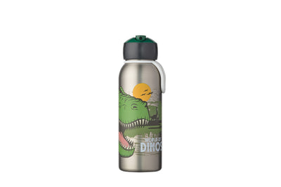 isoleerfles flip-up campus 350 ml - dino