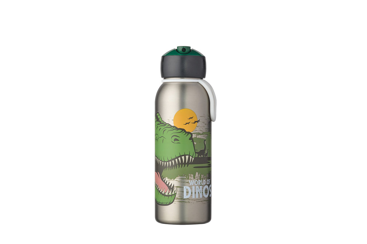 isoleerfles flip-up campus 350 ml - dino