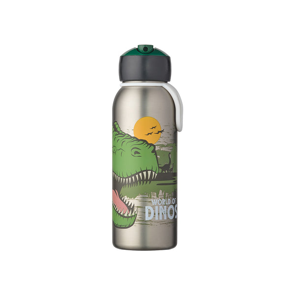 isoleerfles flip-up campus 350 ml - dino