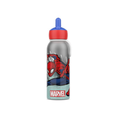 isoleerfles flip-up campus 350 ml - spiderman