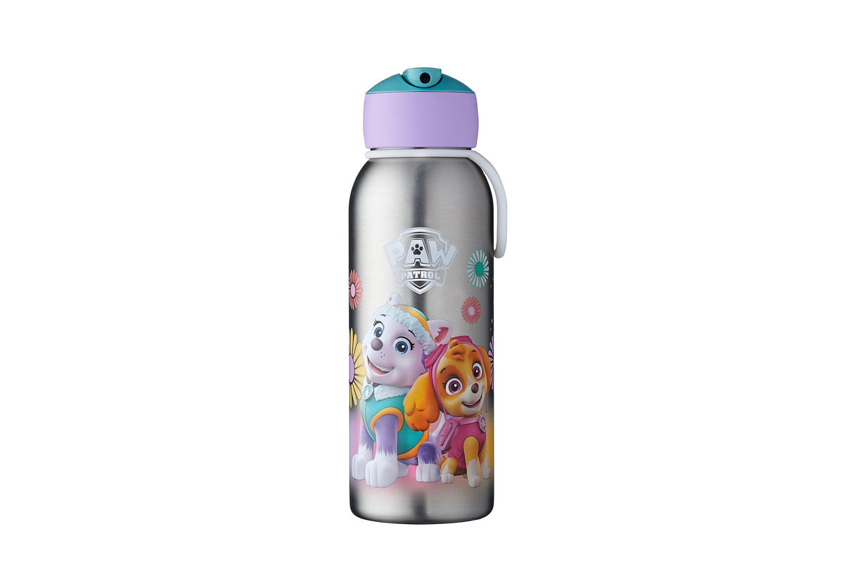isoleerfles flip-up campus 350 ml - paw patrol girls