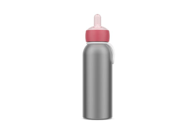 isoleerfles flip-up campus 350 ml - cool pink