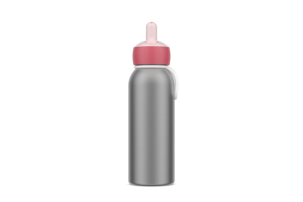isoleerfles flip-up campus 350 ml - cool pink
