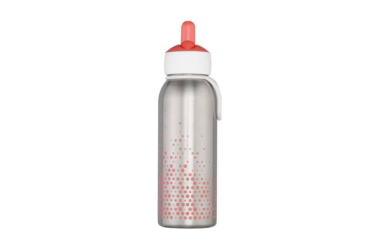 isoleerfles flip-up campus 350 ml - pink