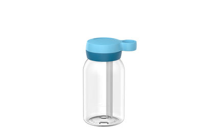 drinkfles met rietje campus 450 ml - cool blue