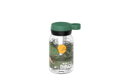 drinkfles met rietje campus 450 ml - dino
