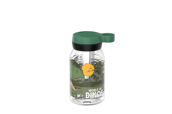 drinkfles met rietje campus 450 ml - dino